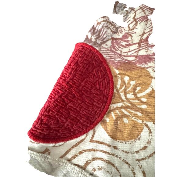 Vtg Y2K Lucky Brand tshirt Women's Sz L Peacock Floral nature fairy - Picture 5 of 12